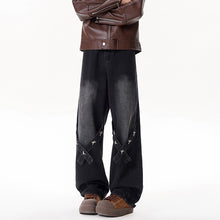 Load image into Gallery viewer, Relaxed Straight Leg Jeans Men Long Pants