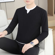 Load image into Gallery viewer, Round neck long sleeved T-shirt