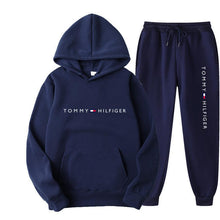 Load image into Gallery viewer, Men's Casual Printed Fleece Lined Hoodie and Sweatpants Set