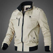 Load image into Gallery viewer, Bomber Jacket Men Fashion Casual Windbreaker Jacket Coat Men 2023 Spring Autumn New Hot Outwear Stand Slim Military Jacket Mens