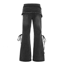 Load image into Gallery viewer, Hot girl splicing micro flared jeans for women