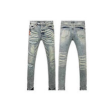Lade das Bild in den Galerie-Viewer, New Black Slim Stretch Men's Skinny Jeans