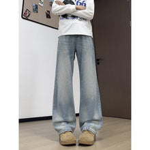 Load image into Gallery viewer, Street Washed Cat-Whisker Denim Pants Casual Long Pants
