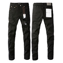 Lade das Bild in den Galerie-Viewer, New Black Slim Stretch Men's Skinny Jeans