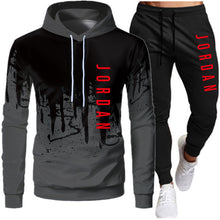 Load image into Gallery viewer, Men's 2-Piece Lightweight Hooded Sweatshirt and Jogger Set