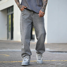Load image into Gallery viewer, Casual Comfortable Men's Vintage Washed Grey Denim Pants