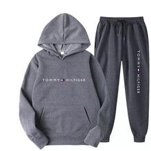 Load image into Gallery viewer, Men's Casual Printed Fleece Lined Hoodie and Sweatpants Set