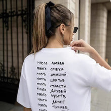 Load image into Gallery viewer, Round neck loose short sleeved top
