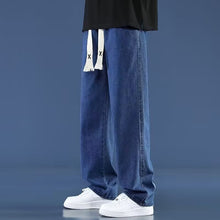 Load image into Gallery viewer, Men's Straight Leg Casual Drawstring Jeans