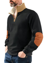 Load image into Gallery viewer, Half zip hoodie for men