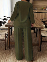 Load image into Gallery viewer, Plus Size Women's Casual Long-Sleeved Shirt And Loose Pants