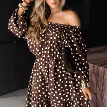 Load image into Gallery viewer, Chic Polka Dot Office Casual Dress