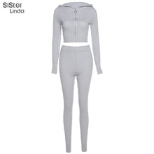 Load image into Gallery viewer, Sisterlinda Fashion Rib Knitted 2 Piece Sets