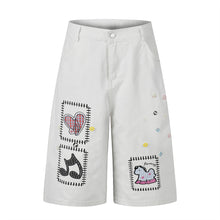Load image into Gallery viewer, Cartoon loose straight shorts