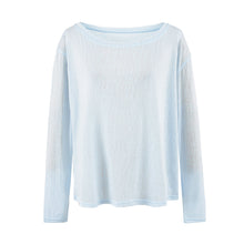 Load image into Gallery viewer, Smooth Semi-Transparent Lyocell, Lazy Two-Way Wear, One-Shoulder Slash Neck, Bare-Skin Feel, Long Sleeve