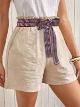 Load image into Gallery viewer, Tied High Waist Shorts