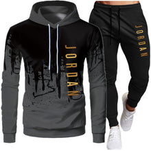 Load image into Gallery viewer, Men's 2-Piece Lightweight Hooded Sweatshirt and Jogger Set