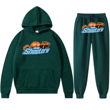 Load image into Gallery viewer, Men's Loose Graphic Print Long Sleeve Hooded Sweatshirt Two-Piece Set