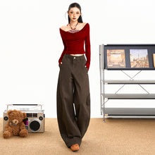 Load image into Gallery viewer, Melange Wide-Leg Jeans for Women