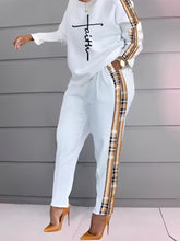 Load image into Gallery viewer, Women'S Plus Size Stretch Polyester Blend Long Sleeve and Pants Set