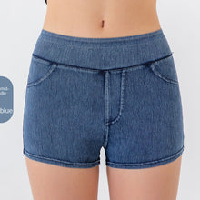 Load image into Gallery viewer, High Waist Hip Lifting Yoga Cowboy Shorts-Slimming & Abdominal Compression