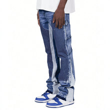 Load image into Gallery viewer, Men Straight Leg Layered Patchwork Stylish Casual Jeans