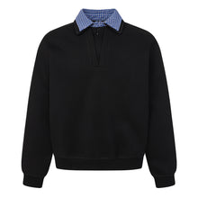 Load image into Gallery viewer, Blank washed to make old and fake two pieces of collared hoodies for men