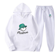 Load image into Gallery viewer, Men Golf Casual Sport Fleece Lined Hooded Sweatshirt Tracksuit Set