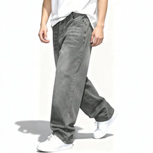 Load image into Gallery viewer, Casual Gray Men's Distressed Design Jeans