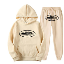 Load image into Gallery viewer, Plus Size Long Sleeve Pullover Hoodie Sweatpants Set