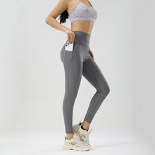 Load image into Gallery viewer, No awkward line yoga pants for women high waist hip lifting side fitness