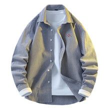 Load image into Gallery viewer, Men's High Street Casual Loose Striped Embroidered Long Sleeve