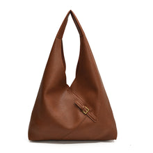 Load image into Gallery viewer, Solid color soft leather underarm bag