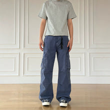 Load image into Gallery viewer, Retro Distressed Clean Fit Straight Leg Denim Pants