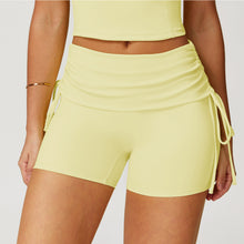 Load image into Gallery viewer, Drawstring Tight Yoga Shorts