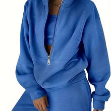 Lade das Bild in den Galerie-Viewer, Comfortable Casual; Zipper Hoodie 2 Piece Set