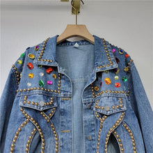 Load image into Gallery viewer, Women Spring Casual Long Sleeve Jeans Jacket Coat