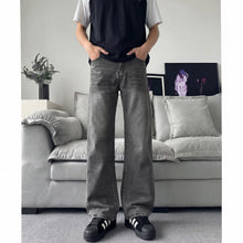 Lade das Bild in den Galerie-Viewer, Slant Cut Flared Clean Fit Straight Leg Slim Flared Pants Vibe Trendy