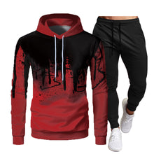 Load image into Gallery viewer, Men's Athletic Casual 2-Piece Set Hooded Sweatshirt and Long Pants