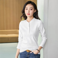 Load image into Gallery viewer, Long sleeved slim fit T-shirt for women