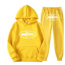 Load image into Gallery viewer, Plus Size Long Sleeve Pullover Hoodie Sweatpants Set