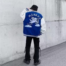 Load image into Gallery viewer, Vintage Embroidery College Bomber Jacket