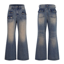 Load image into Gallery viewer, Retro micro flared jeans for women