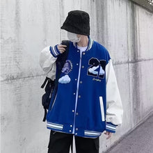 Load image into Gallery viewer, Vintage Embroidery College Bomber Jacket