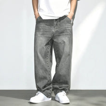 Load image into Gallery viewer, Casual Gray Men's Distressed Design Jeans