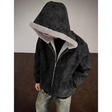 Load image into Gallery viewer, Leather Rabbit Fur Plush Fleece Lined Jacket