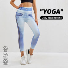 Load image into Gallery viewer, Barbie Denim Peach Yoga Pants-Slim Fitness Leggings