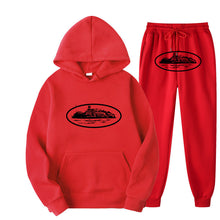 Load image into Gallery viewer, Plus Size Long Sleeve Pullover Hoodie Sweatpants Set
