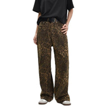 Load image into Gallery viewer, Leopard print jeans for women