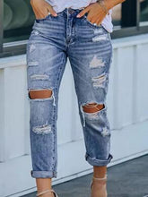 Load image into Gallery viewer, Ripped jeans for women